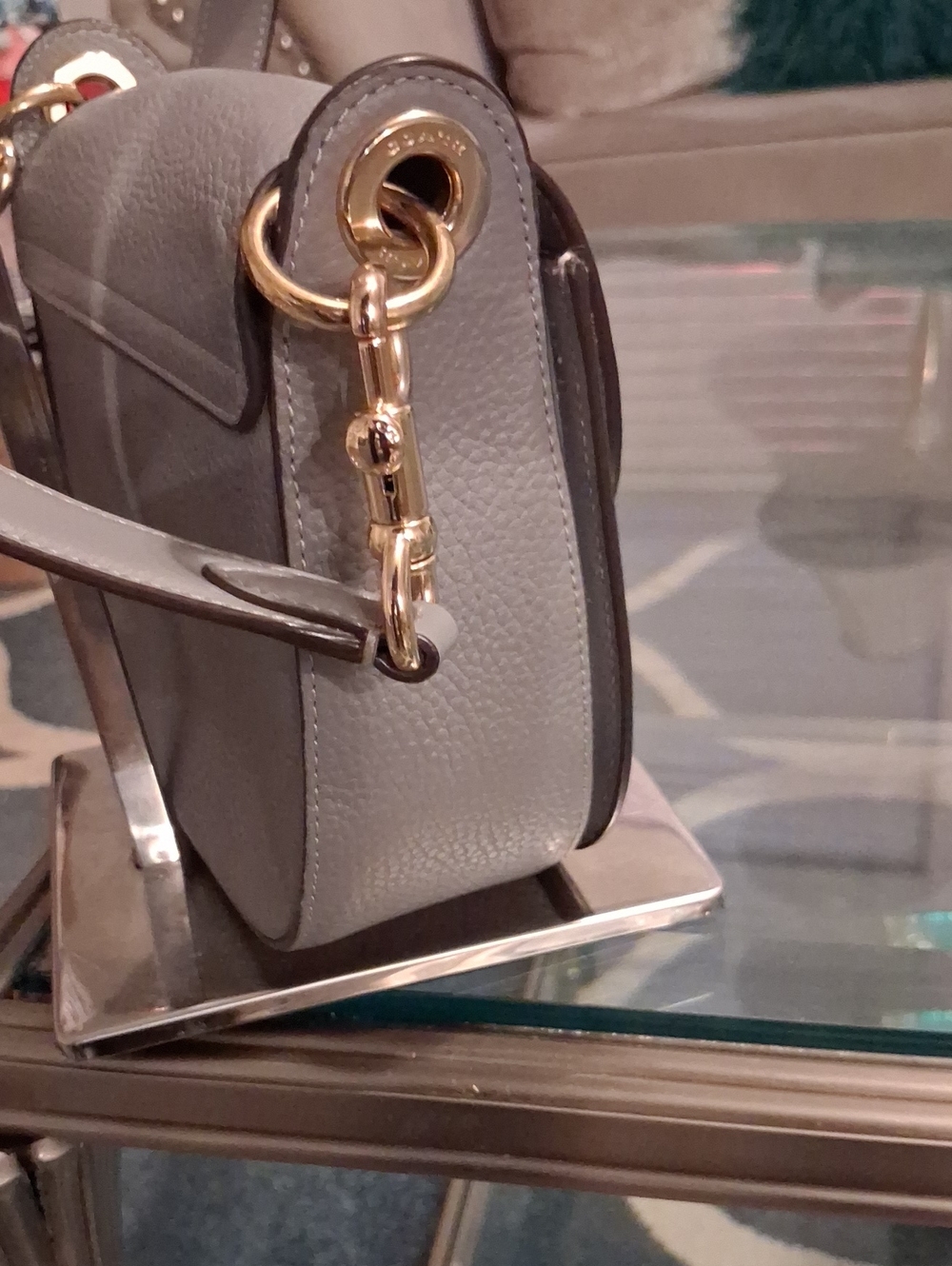 Coach Kleo Saddle Bag Gray Crossbody Bag - Picture 4 of 11